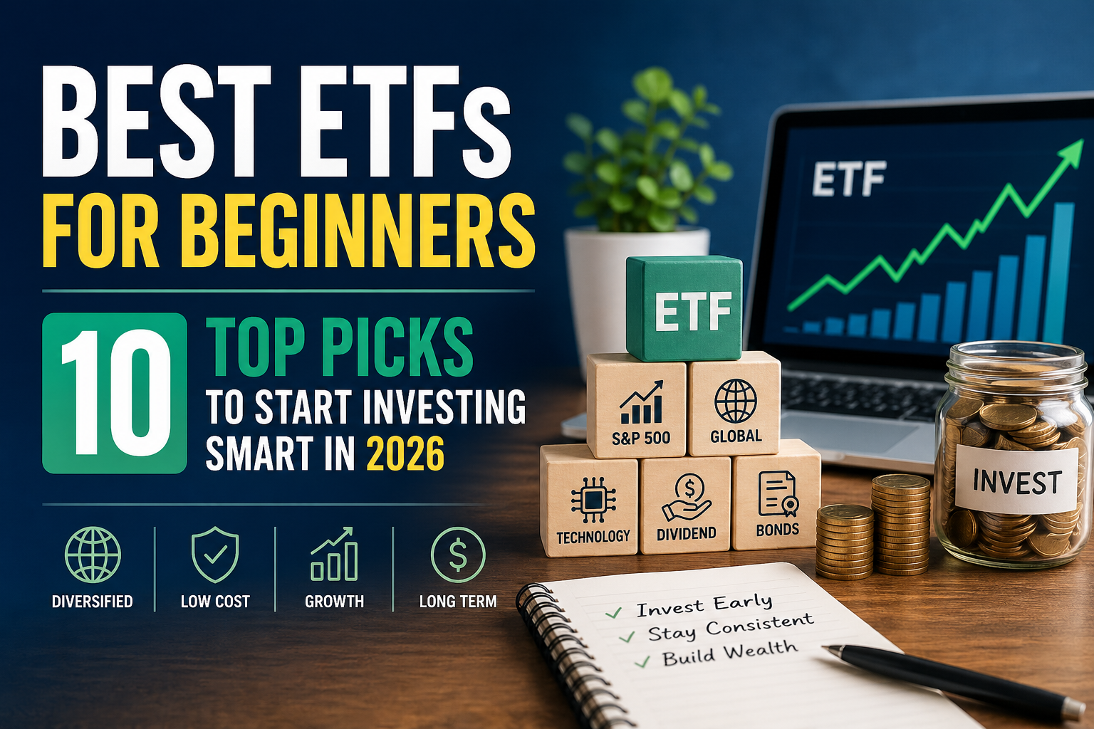 You are currently viewing Best ETFs for Beginners : 10 Top Picks to Start Investing Smart in 2026